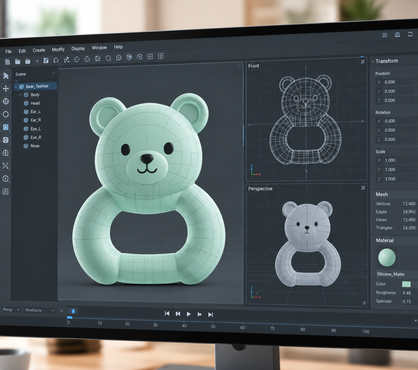 3D modeling process