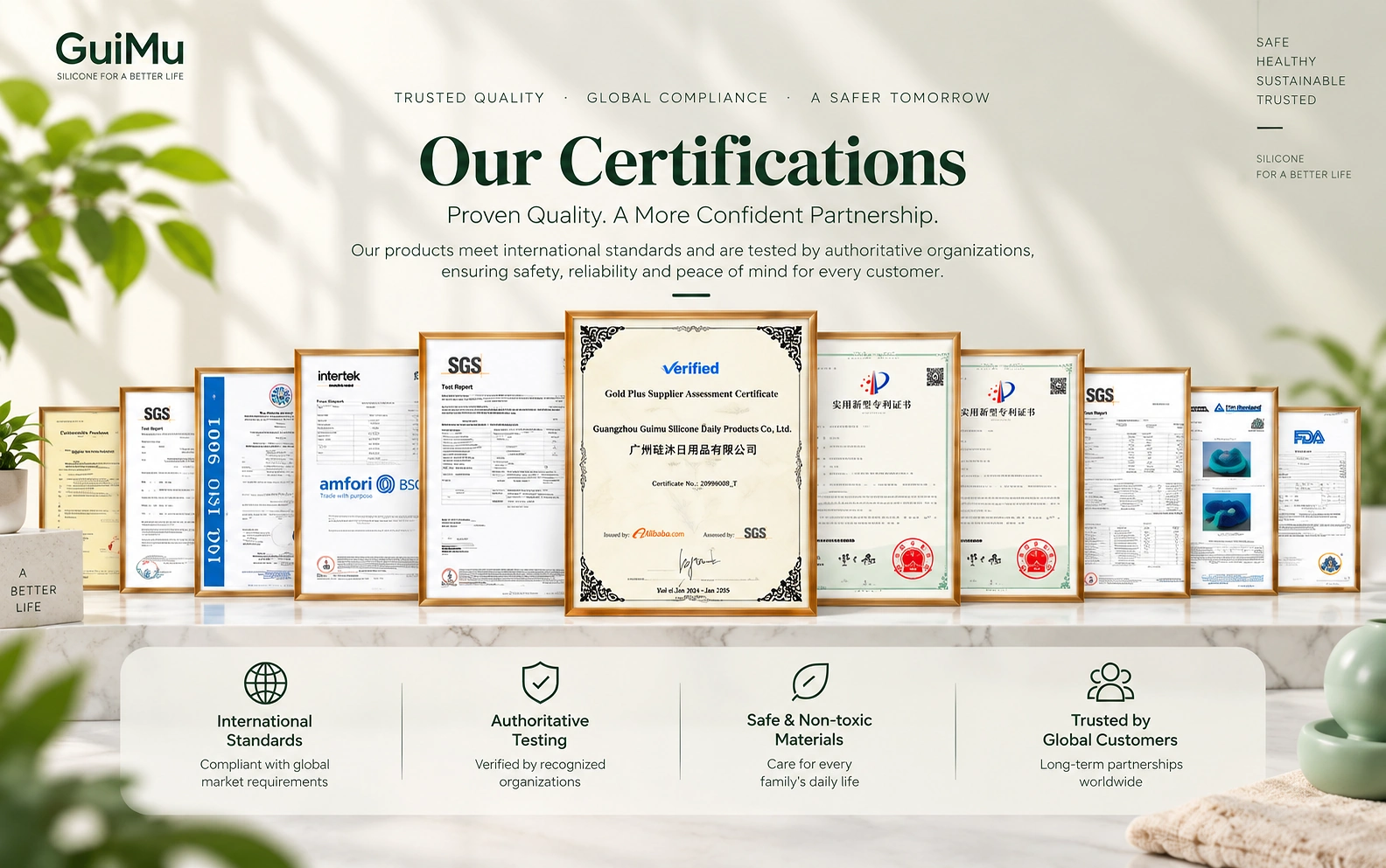 GuiMu certifications and testing documents