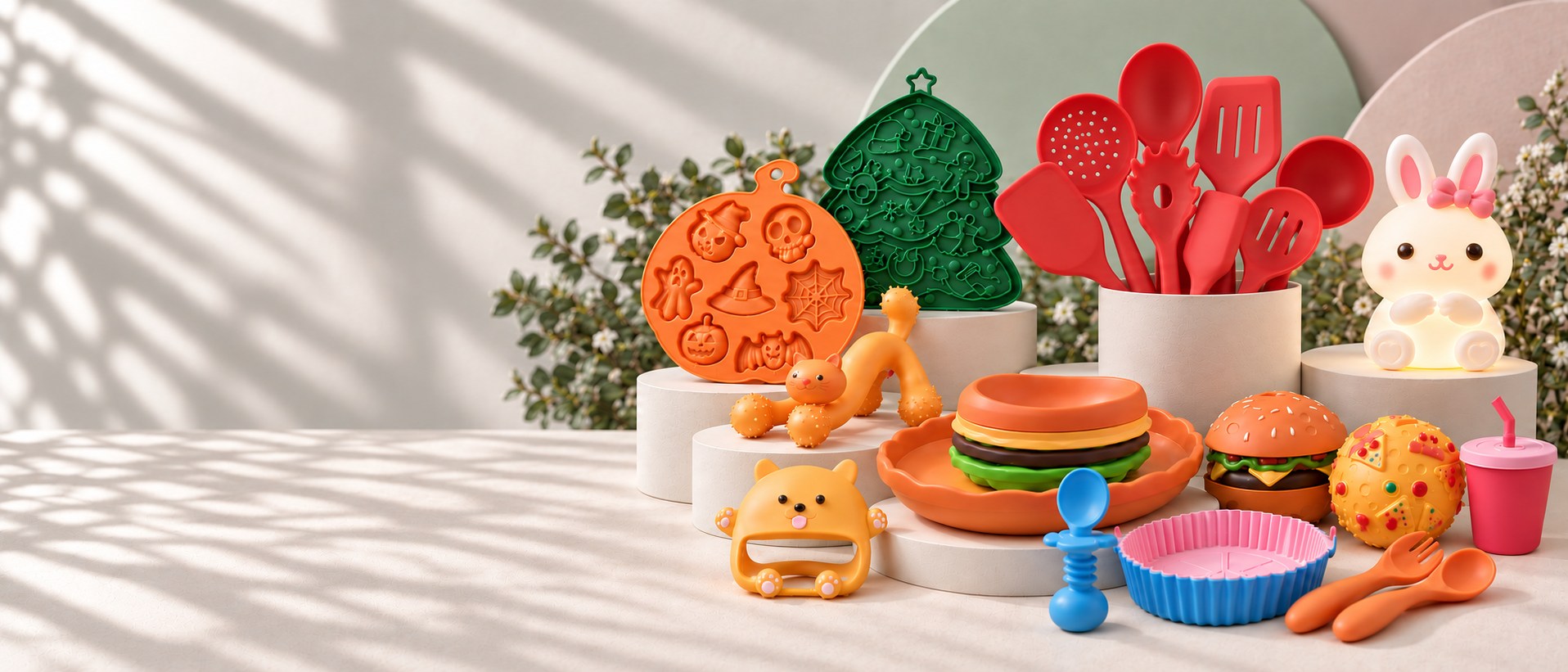 GuiMu silicone kitchenware, baby, pet, lighting and seasonal products